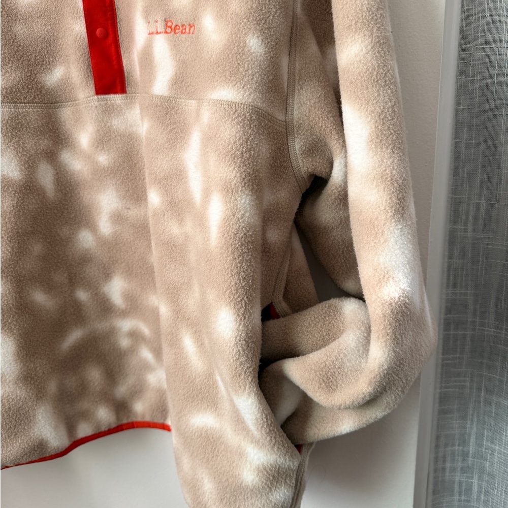 L.L. Bean Tan and Red Men's Sweater - Picture 5 of 5